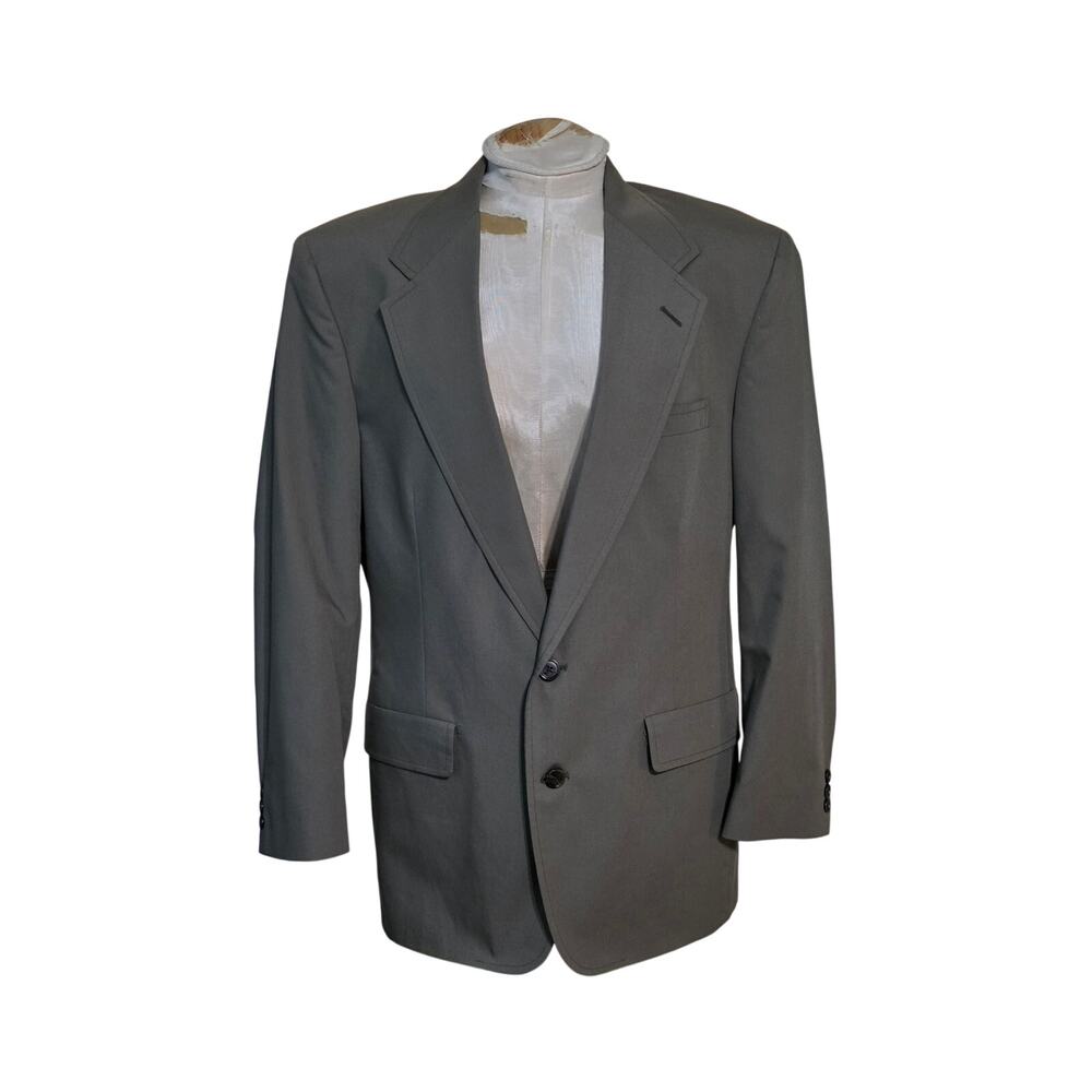 Vintage Saks Fifth Avenue Men's Coat Jacket Olive Green Suit Size 41R‎ NWT
